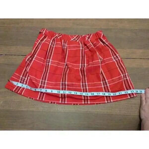 Junior's red plaid skorts by Justice size XL (16/18)